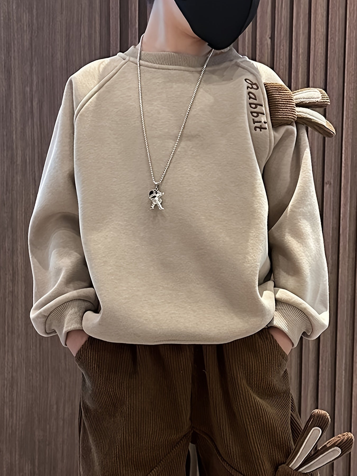 Cozy Boys' Animal Print Fleece Sweatshirt