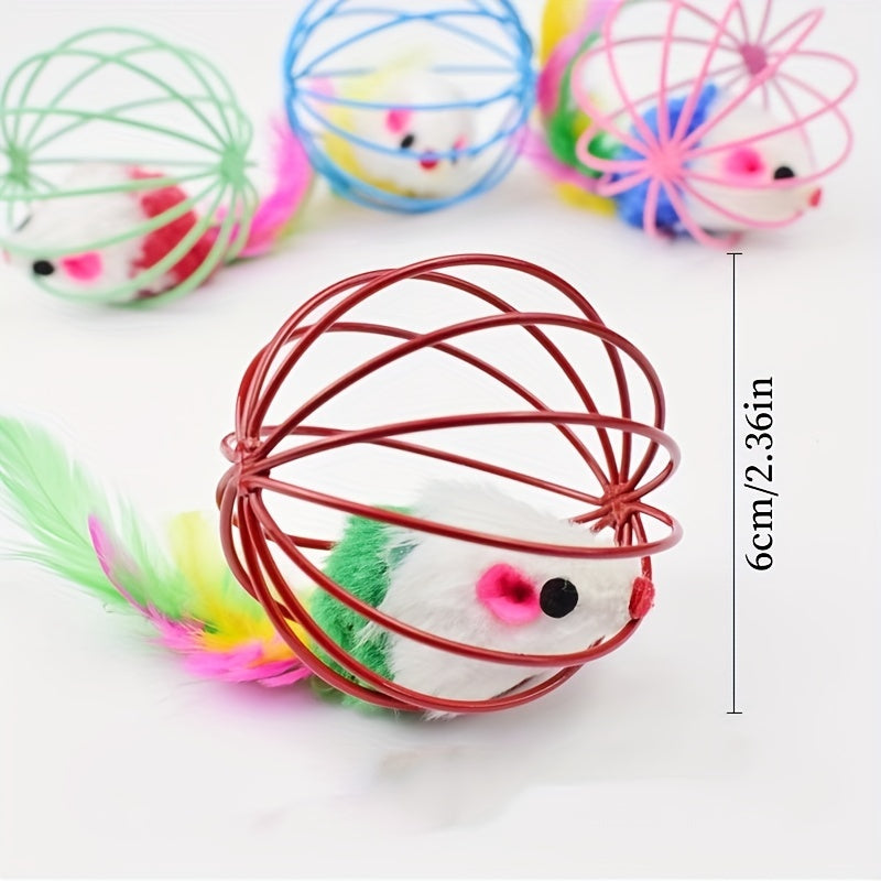 Interactive Feather Tail Cat Toy