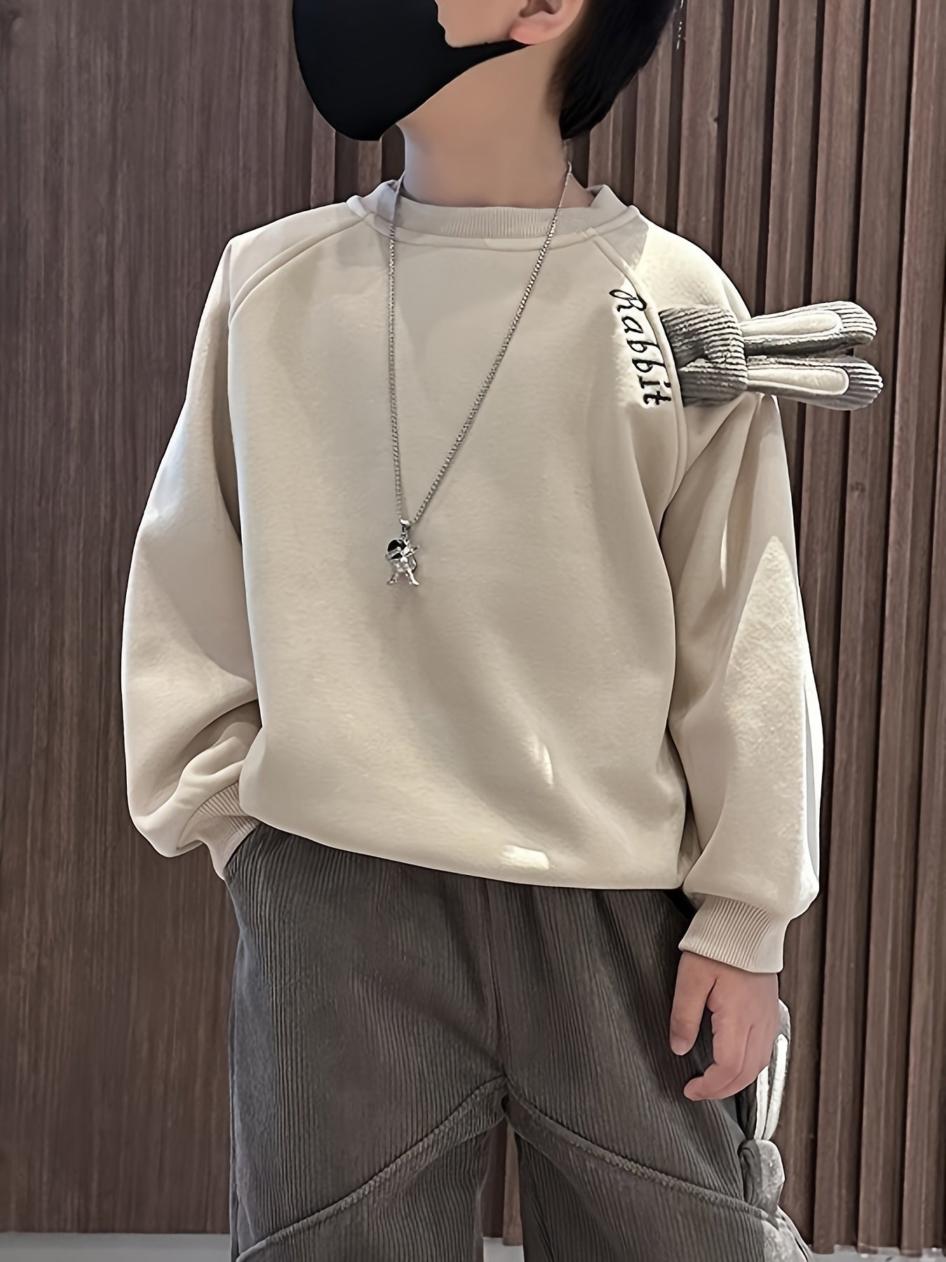 Cozy Boys' Animal Print Fleece Sweatshirt