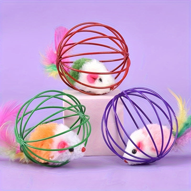 Interactive Feather Tail Cat Toy