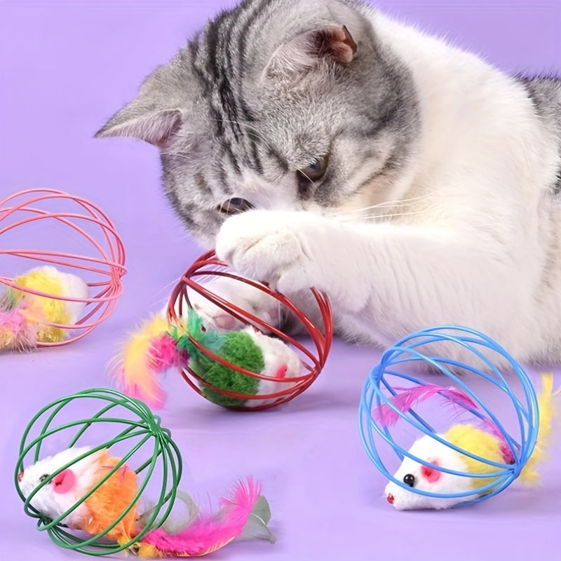 Interactive Feather Tail Cat Toy