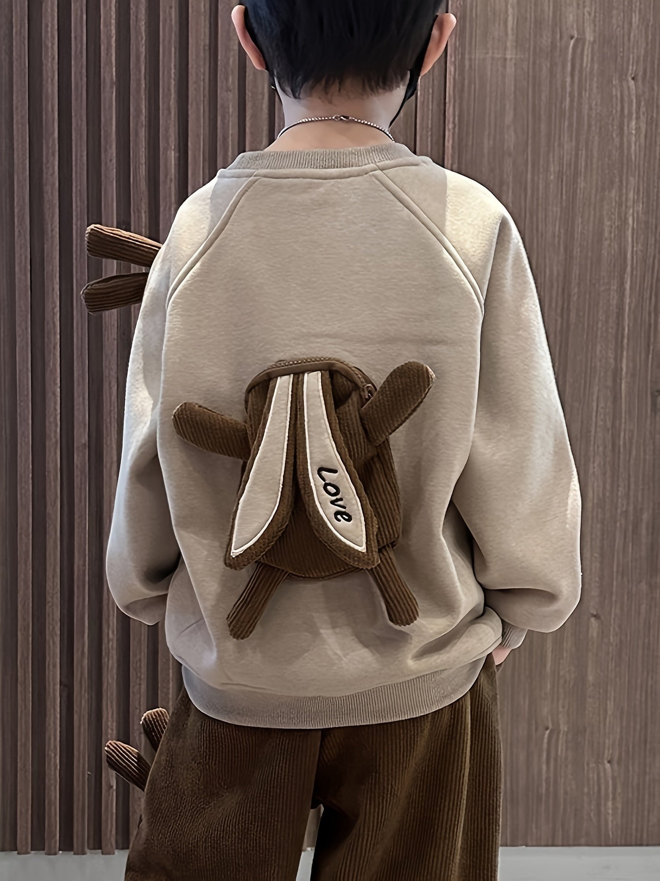 Cozy Boys' Animal Print Fleece Sweatshirt