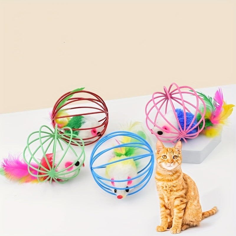 Interactive Feather Tail Cat Toy