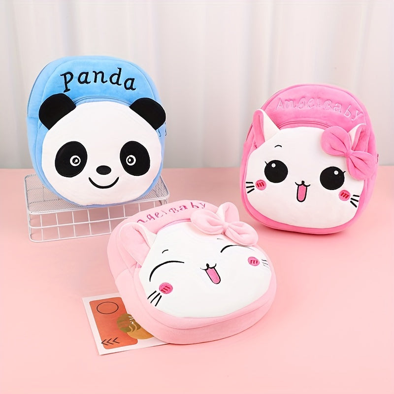 Kids' Cute Plush Animal Backpack & Coin Purse