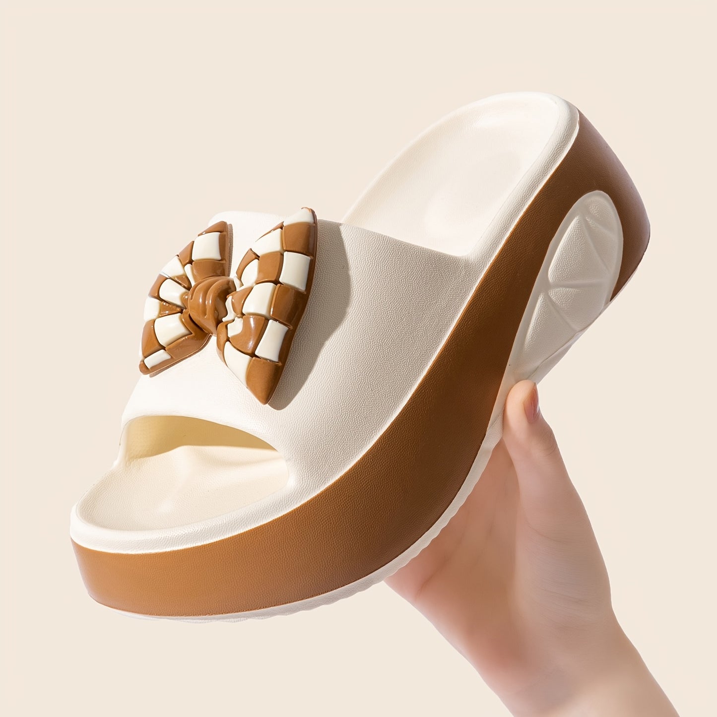Women's Minimalist Slide Sandals – Thick Platform Slip-On