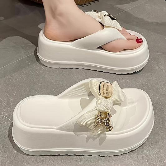 Women's EVA Flip-Flops – Cute Bear Charm, Comfy & Stylish