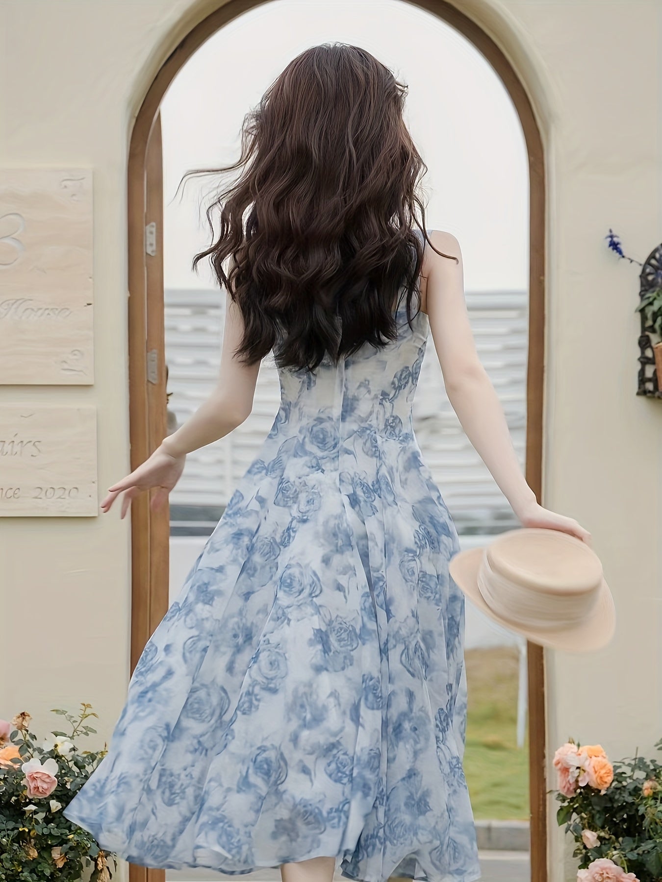 Summer Sun Protection Cardigan and Suspender Dress Two-Piece Set