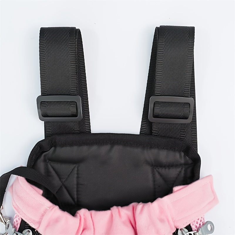 Pet Carrier Backpack for Cats & Small Dogs – Adjustable Breathable Chest Pouch.