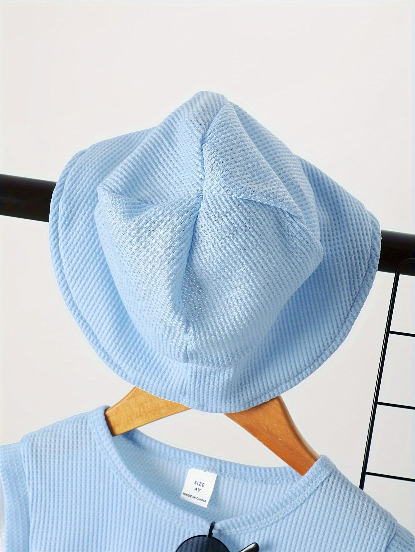 Men's & Children's Waffle Pattern Fashion Suit