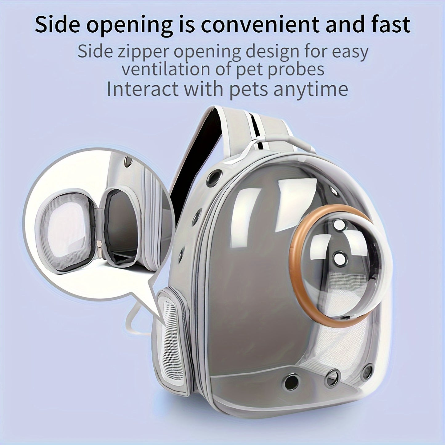 Space Capsule Pet Backpack – Breathable & SpaciouS