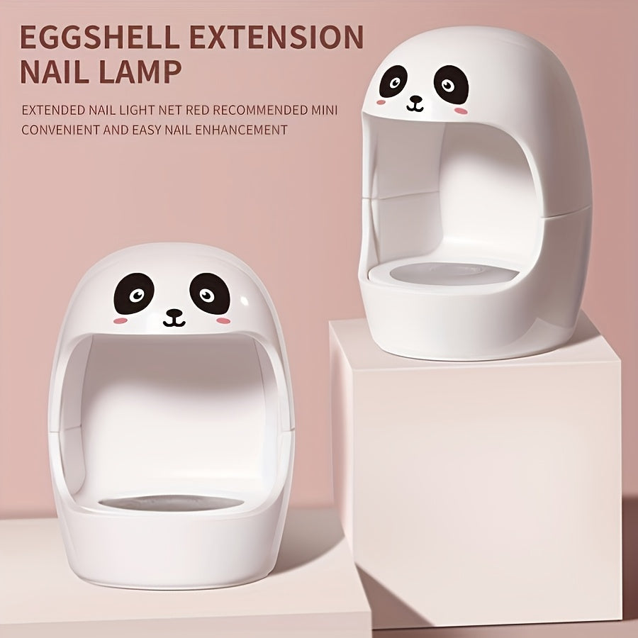 Panda Eggshell USB Nail Dryer – Portable UV/LED Quick-Drying Lamp
